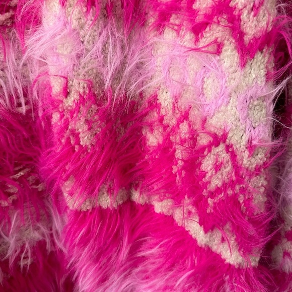 Free People Pink Hollywood Cardi At In Ivory Size L - Picture 7 of 10